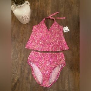 NWT Y2K Liz Claiborne 2 Piece Swimsuit